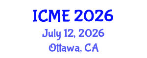 International Conference on Medical Engineering (ICME) July 12, 2026 - Ottawa, Canada