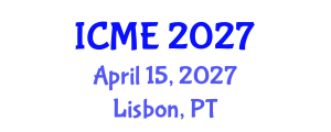 International Conference on Medical Engineering (ICME) April 15, 2027 - Lisbon, Portugal International Conference on Medical Engineering (ICME) April 15, 2027 - Lisbon, Portugal