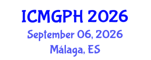 International Conference on Medical Geography and Public Health (ICMGPH) September 06, 2026 - Málaga, Spain