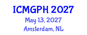 International Conference on Medical Geography and Public Health (ICMGPH) May 13, 2027 - Amsterdam, Netherlands International Conference on Medical Geography and Public Health (ICMGPH) May 13, 2027 - Amsterdam, Netherlands
