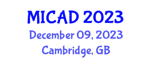 International Conference on Medical Imaging and Computer-Aided Diagnosis (MICAD) December 09, 2023 - Cambridge, United Kingdom International Conference on Medical Imaging and Computer-Aided Diagnosis (MICAD) December 09, 2023 - Cambridge, United Kingdom