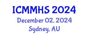 International Conference on Medical, Medicine and Health Sciences (ICMMHS) December 02, 2024 - Sydney, Australia