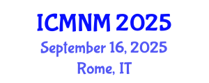 International Conference on Medical Nursing Management (ICMNM) September 16, 2025 - Rome, Italy