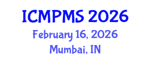 International Conference on Medical Physics and Medical Sciences (ICMPMS) February 16, 2026 - Mumbai, India International Conference on Medical Physics and Medical Sciences (ICMPMS) February 16, 2026 - Mumbai, India