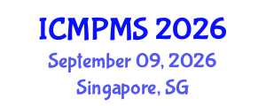 International Conference on Medical Physics and Medical Sciences (ICMPMS) September 09, 2026 - Singapore, Singapore