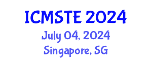International Conference on Medical Science, Technology and Engineering (ICMSTE) July 04, 2024 - Singapore, Singapore