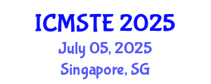 International Conference on Medical Science, Technology and Engineering (ICMSTE) July 05, 2025 - Singapore, Singapore