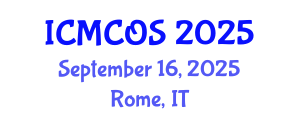 International Conference on Medicinal Chemistry and Organic Synthesis (ICMCOS) September 16, 2025 - Rome, Italy