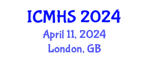 International Conference on Medicine and Health Sciences (ICMHS) April 11, 2024 - London, United Kingdom