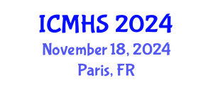 International Conference on Medicine and Health Sciences (ICMHS) November 18, 2024 - Paris, France