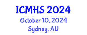 International Conference on Medicine and Health Sciences (ICMHS) October 10, 2024 - Sydney, Australia