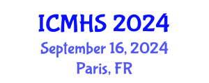 International Conference on Medicine and Health Sciences (ICMHS) September 16, 2024 - Paris, France