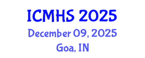 International Conference on Medicine and Health Sciences (ICMHS) December 09, 2025 - Goa, India