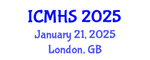 International Conference on Medicine and Health Sciences (ICMHS) January 21, 2025 - London, United Kingdom