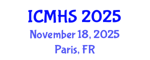 International Conference on Medicine and Health Sciences (ICMHS) November 18, 2025 - Paris, France
