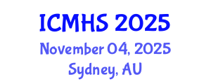 International Conference on Medicine and Health Sciences (ICMHS) November 04, 2025 - Sydney, Australia