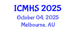 International Conference on Medicine and Health Sciences (ICMHS) October 04, 2025 - Melbourne, Australia