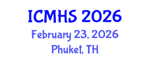 International Conference on Medicine and Health Sciences (ICMHS) February 23, 2026 - Phuket, Thailand International Conference on Medicine and Health Sciences (ICMHS) February 23, 2026 - Phuket, Thailand