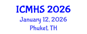 International Conference on Medicine and Health Sciences (ICMHS) January 12, 2026 - Phuket, Thailand International Conference on Medicine and Health Sciences (ICMHS) January 12, 2026 - Phuket, Thailand