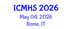 International Conference on Medicine and Health Sciences (ICMHS) May 04, 2026 - Rome, Italy International Conference on Medicine and Health Sciences (ICMHS) May 04, 2026 - Rome, Italy