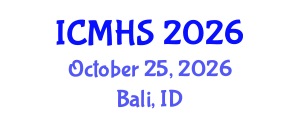 International Conference on Medicine and Health Sciences (ICMHS) October 25, 2026 - Bali, Indonesia International Conference on Medicine and Health Sciences (ICMHS) October 25, 2026 - Bali, Indonesia
