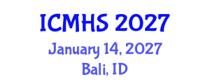 International Conference on Medicine and Health Sciences (ICMHS) January 14, 2027 - Bali, Indonesia International Conference on Medicine and Health Sciences (ICMHS) January 14, 2027 - Bali, Indonesia