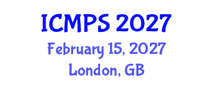 International Conference on Medicine and Pharmacological Sciences (ICMPS) February 15, 2027 - London, United Kingdom International Conference on Medicine and Pharmacological Sciences (ICMPS) February 15, 2027 - London, United Kingdom