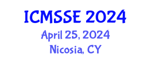 International Conference on Medicine and Science in Sports and Exercise (ICMSSE) April 25, 2024 - Nicosia, Cyprus