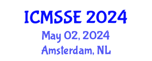 International Conference on Medicine and Science in Sports and Exercise (ICMSSE) May 02, 2024 - Amsterdam, Netherlands