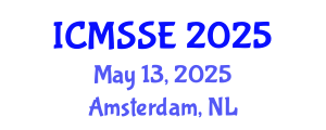 International Conference on Medicine and Science in Sports and Exercise (ICMSSE) May 13, 2025 - Amsterdam, Netherlands
