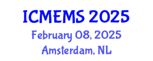 International Conference on MEMS (ICMEMS) February 08, 2025 - Amsterdam, Netherlands