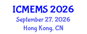 International Conference on MEMS (ICMEMS) September 27, 2026 - Hong Kong, China International Conference on MEMS (ICMEMS) September 27, 2026 - Hong Kong, China