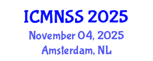 International Conference on MEMS, Nano and Smart Systems (ICMNSS) November 04, 2025 - Amsterdam, Netherlands