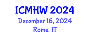 International Conference on Mental Health and Wellness (ICMHW) December 16, 2024 - Rome, Italy