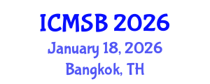 International Conference on Metabolomics and Systems Biology (ICMSB) January 18, 2026 - Bangkok, Thailand