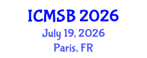 International Conference on Metabolomics and Systems Biology (ICMSB) July 19, 2026 - Paris, France