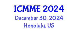 International Conference on Metal Materials and Engineering (ICMME) December 30, 2024 - Honolulu, United States