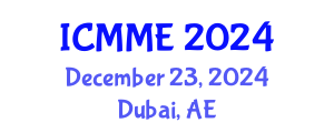 International Conference on Metallurgical and Materials Engineering (ICMME) December 23, 2024 - Dubai, United Arab Emirates