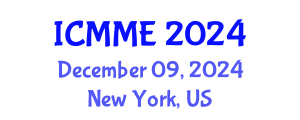 International Conference on Metallurgical and Materials Engineering (ICMME) December 09, 2024 - New York, United States