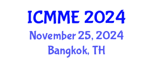 International Conference on Metallurgical and Materials Engineering (ICMME) November 25, 2024 - Bangkok, Thailand