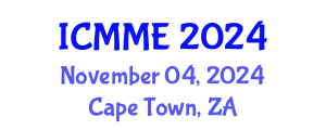 International Conference on Metallurgical and Materials Engineering (ICMME) November 04, 2024 - Cape Town, South Africa
