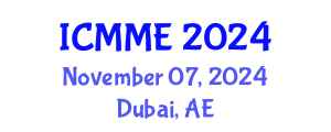 International Conference on Metallurgical and Materials Engineering (ICMME) November 07, 2024 - Dubai, United Arab Emirates