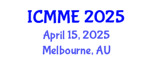 International Conference on Metallurgical and Materials Engineering (ICMME) April 15, 2025 - Melbourne, Australia