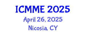 International Conference on Metallurgical and Materials Engineering (ICMME) April 26, 2025 - Nicosia, Cyprus