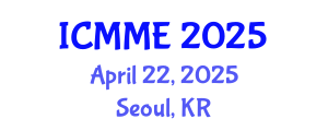 International Conference on Metallurgical and Materials Engineering (ICMME) April 22, 2025 - Seoul, Republic of Korea