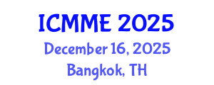 International Conference on Metallurgical and Materials Engineering (ICMME) December 16, 2025 - Bangkok, Thailand