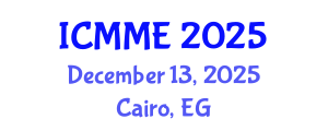 International Conference on Metallurgical and Materials Engineering (ICMME) December 13, 2025 - Cairo, Egypt