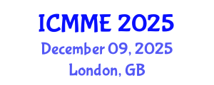 International Conference on Metallurgical and Materials Engineering (ICMME) December 09, 2025 - London, United Kingdom