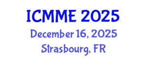 International Conference on Metallurgical and Materials Engineering (ICMME) December 16, 2025 - Strasbourg, France
