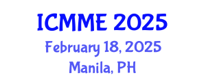 International Conference on Metallurgical and Materials Engineering (ICMME) February 18, 2025 - Manila, Philippines